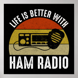 Het leven is beter met Ham Radio Poster
