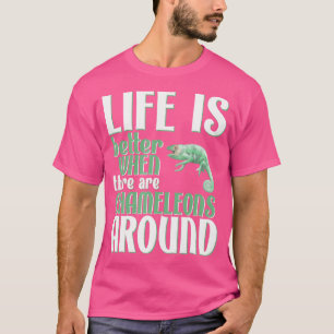 Het leven is beter met kameleons Schattigee kamele T-shirt