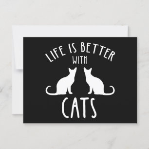 Het Leven Is Beter Met Katten Briefkaart