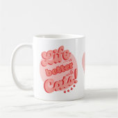 Het leven is beter met katten mok (Links)