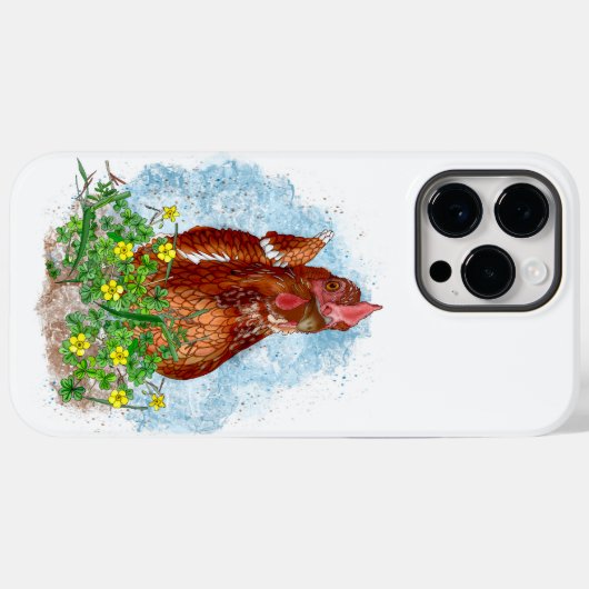 Het leven is beter met kippen Case-Mate iPhone case (Achterkant (horizontaal))