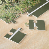 Het leven is beter met kippen | Rooster Typografie Legpuzzel (Zijkant)