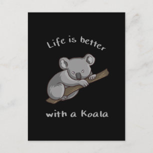Het leven is beter met Koala Briefkaart