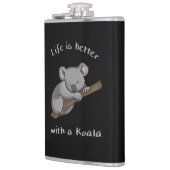 Het leven is beter met Koala Heupfles (Links)