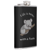 Het leven is beter met Koala Heupfles (Rechts)