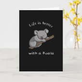 Het leven is beter met Koala Kaart (Gele Bloem)