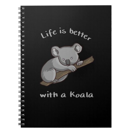 Het leven is beter met Koala Notitieboek (Voorkant)
