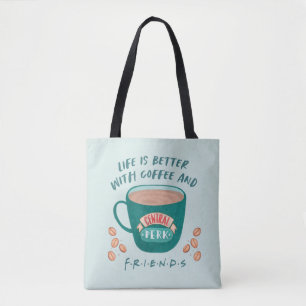Het leven is beter met koffie en FRIENDS™ Draagtas