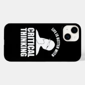Het leven is beter met kritisch denken Case-Mate iPhone case (Achterkant (horizontaal))
