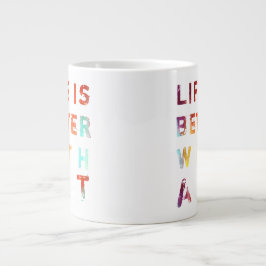 Het leven is beter met kunst jumbo beker