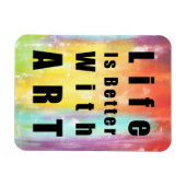 Het leven is beter met kunst magneet (Horizontaal)