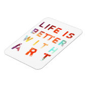 Het leven is beter met kunst magneet (Linkerzijde)