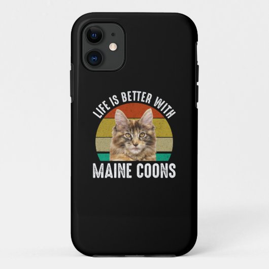 Het leven is beter met Maine Coons Case-Mate iPhone Case (Achterkant)
