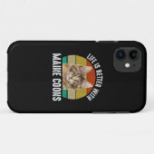 Het leven is beter met Maine Coons Case-Mate iPhone Case (Achterkant (horizontaal))