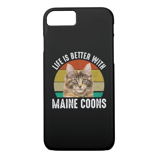 Het leven is beter met Maine Coons Case-Mate iPhone Case (Achterkant)