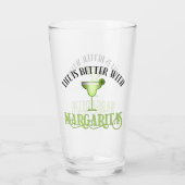 Het leven is beter met Margaritas Glas (Achterkant)