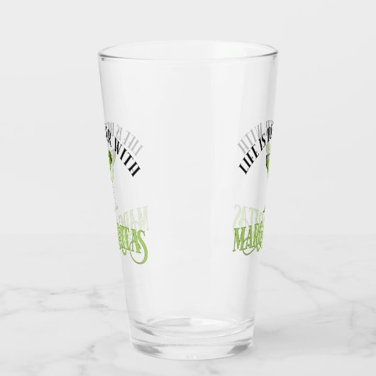 Het leven is beter met Margaritas Glas (Links)