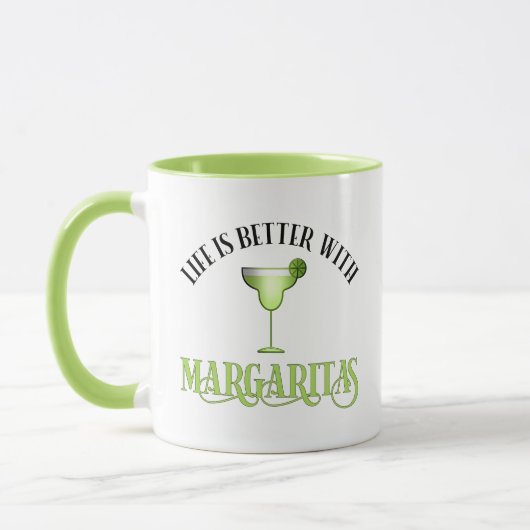 Het leven is beter met Margaritas Mok (Links)