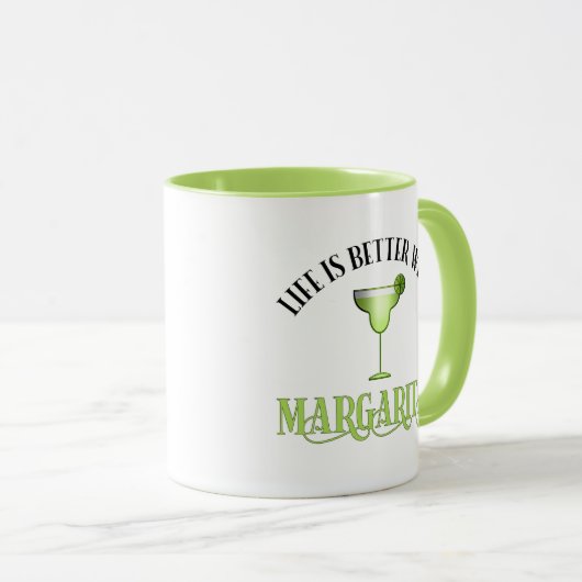 Het leven is beter met Margaritas Mok (Voorkant rechts)