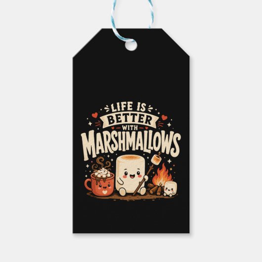 Het leven is beter met marshmallows cadeaulabel (Voorkant)
