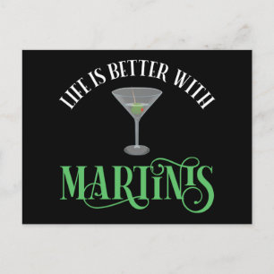 Het Leven Is Beter Met Martinis Briefkaart