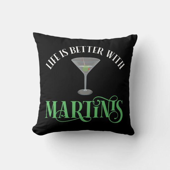 Het Leven Is Beter Met Martinis Kussen (Voorkant)