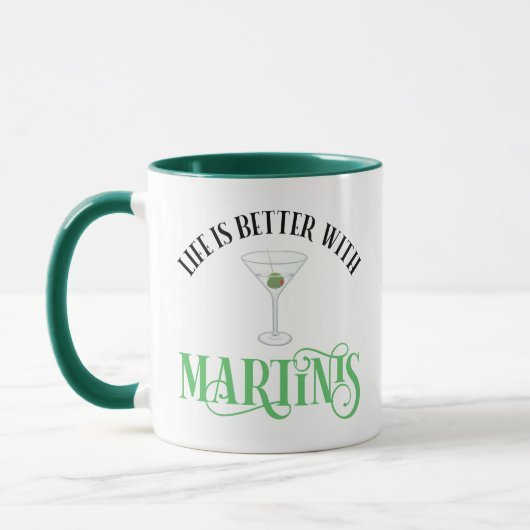Het Leven Is Beter Met Martinis Mok (Links)