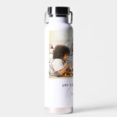 Het leven is beter met mijn grote Kinder foto Waterfles (Voorkant)