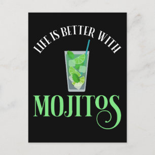 Het leven is beter met Mojitos Briefkaart