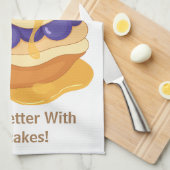 Het leven is beter met pannenkoeken die grappig zi theedoek (Quarter Fold)