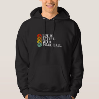 Het leven is beter met Pickleball - Funny Pickleba Hoodie