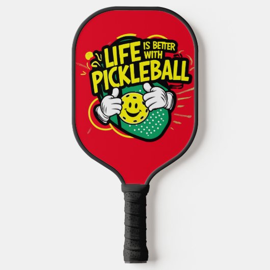 Het leven is beter met pickleball paddle (Voorkant)