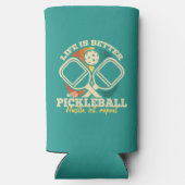 Het leven is beter met Pickleball Retro grafische  (Achterkant)