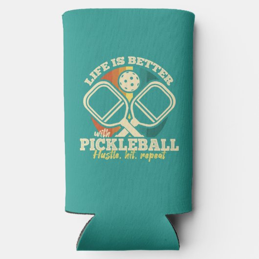 Het leven is beter met Pickleball Retro grafische  (Achterkant)