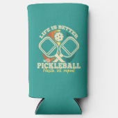 Het leven is beter met Pickleball Retro grafische  (Voorkant)