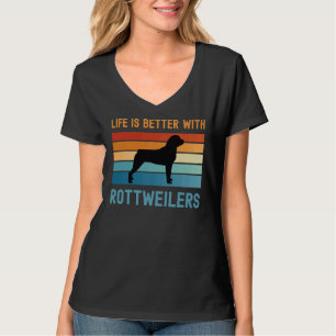 Het leven is beter met Rottweilers T-shirt