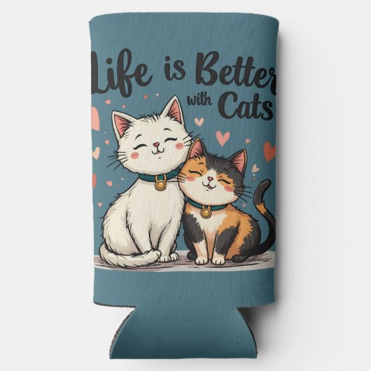 Het leven is beter met Schattigee Cat Aesthetic (Achterkant)