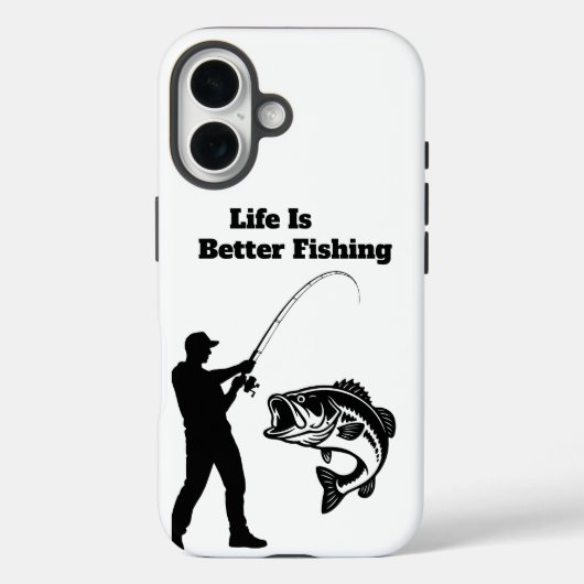 het leven is beter met vissen Case-Mate iPhone case (Achterkant)