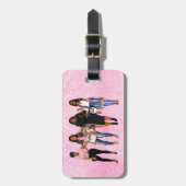 Het leven is beter met vrienden bagagelabel (Voorkant verticaal)