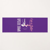 Het leven is beter ondersteboven luchtyoga yogamat (Voorkant (horizontaal))