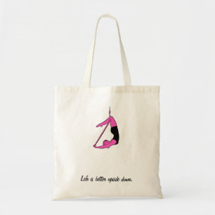 Het leven is beter ondersteboven - lyra tote bag