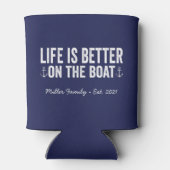 Het leven is beter op de naam van het schip | mari blikjeskoeler (Achterkant)