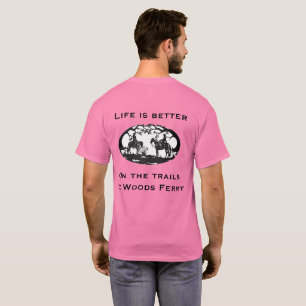 Het leven is beter op de sporen t-shirt