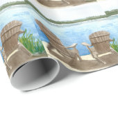 Het leven is beter op het meer cadeaupapier (Rol Hoek)