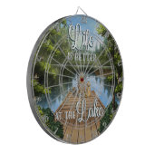 Het leven is beter op het meer dartbord (Voorkant Links)