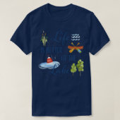 Het leven is beter op het meer t-shirt (Design voorkant)