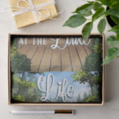 Het leven is beter op het meer tissuepapier (Geschenk)