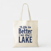 Het leven is beter op het meer tote bag (Achterkant)