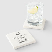 Het leven is beter op het Onderzetter van de Beach (Zijkant)