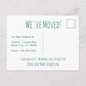 Het leven is beter op het strand aankondigingskaart (Achterkant)